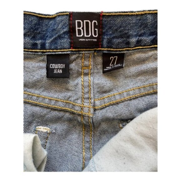BDG High-Waisted Cowboy Cut off Jean Shorts Size 27 - Picture 5 of 6